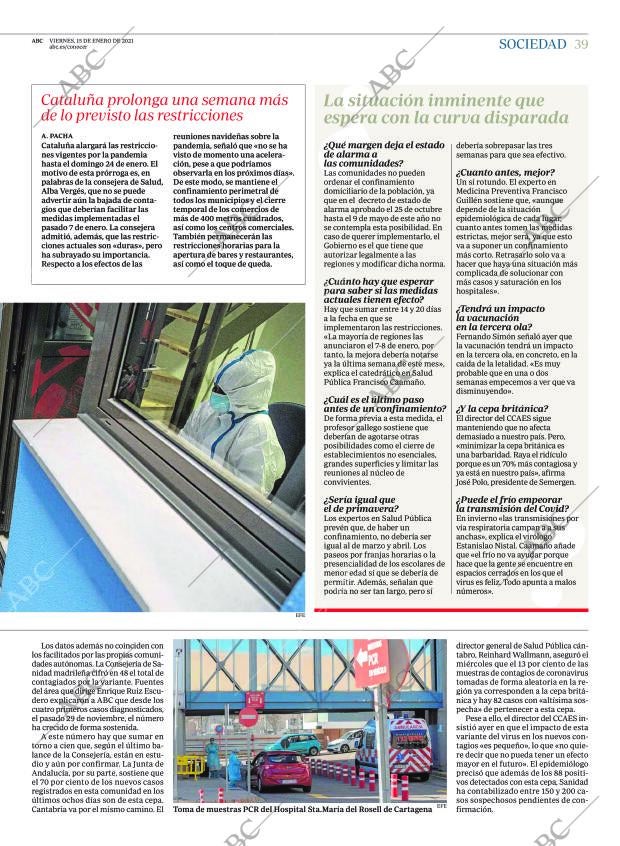 ABC MADRID 15-01-2021 página 39