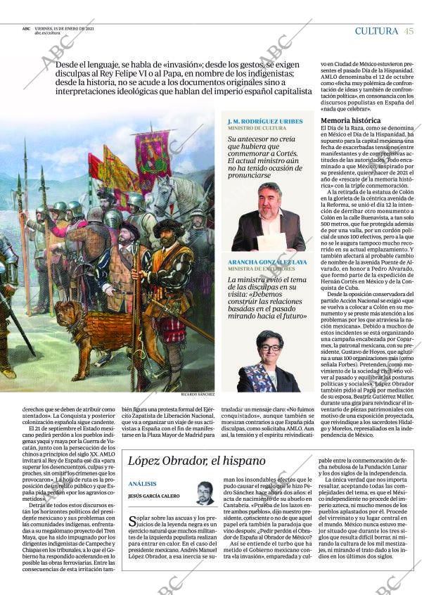 ABC MADRID 15-01-2021 página 45