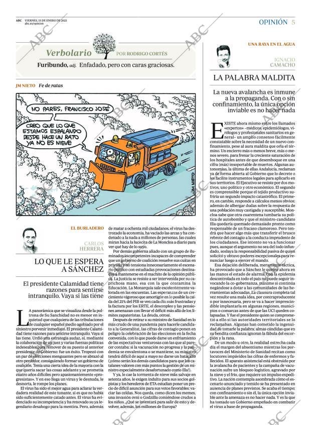 ABC MADRID 15-01-2021 página 5