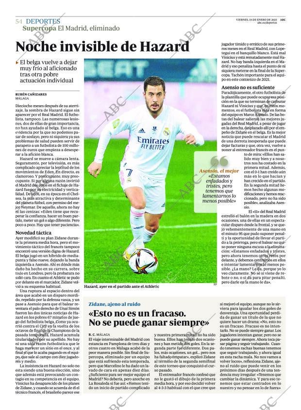 ABC MADRID 15-01-2021 página 54