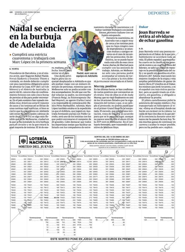 ABC MADRID 15-01-2021 página 57