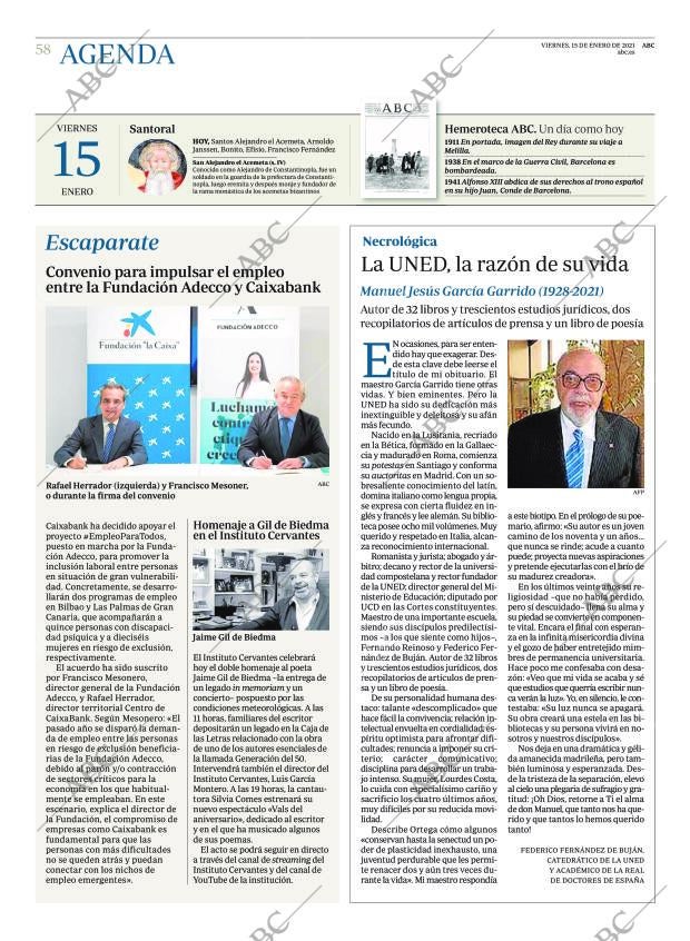 ABC MADRID 15-01-2021 página 58