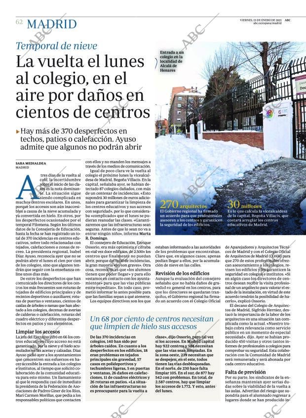 ABC MADRID 15-01-2021 página 62