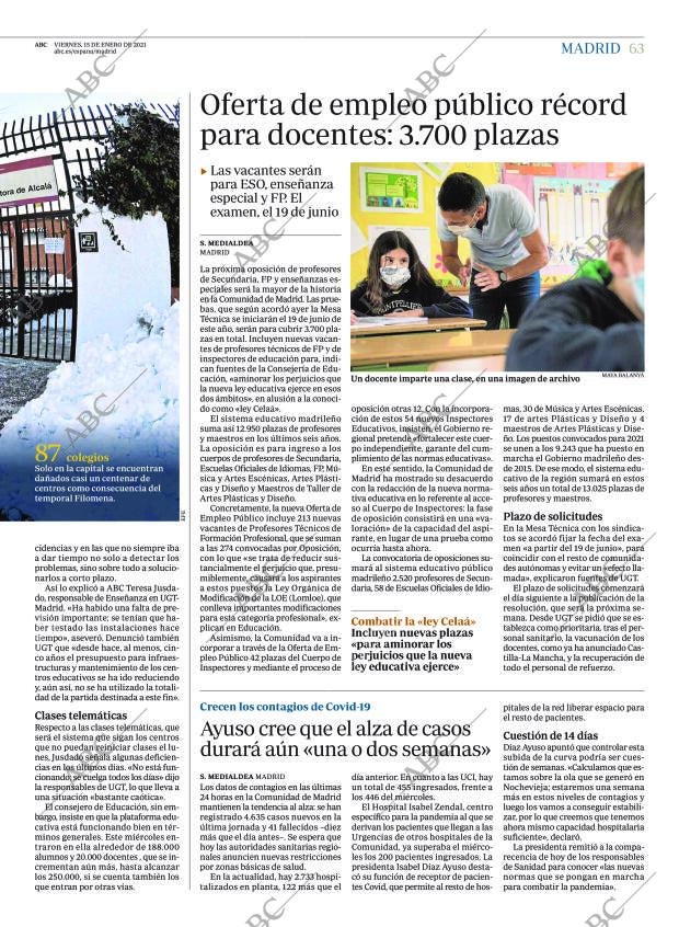ABC MADRID 15-01-2021 página 63