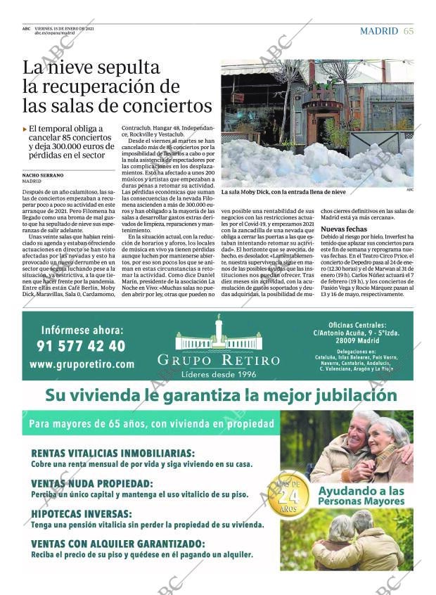 ABC MADRID 15-01-2021 página 65