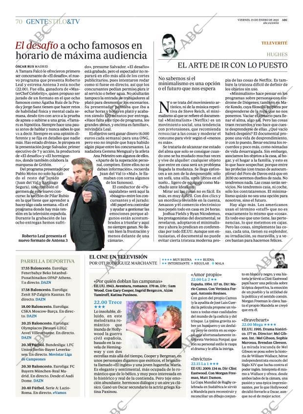 ABC MADRID 15-01-2021 página 70