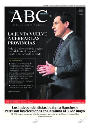 ABC CORDOBA 16-01-2021 página 1