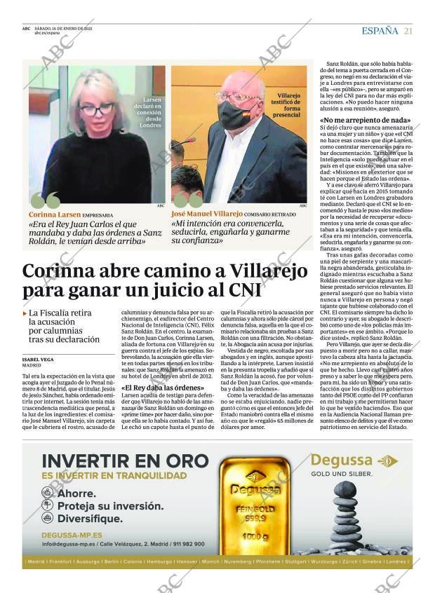 ABC MADRID 16-01-2021 página 21