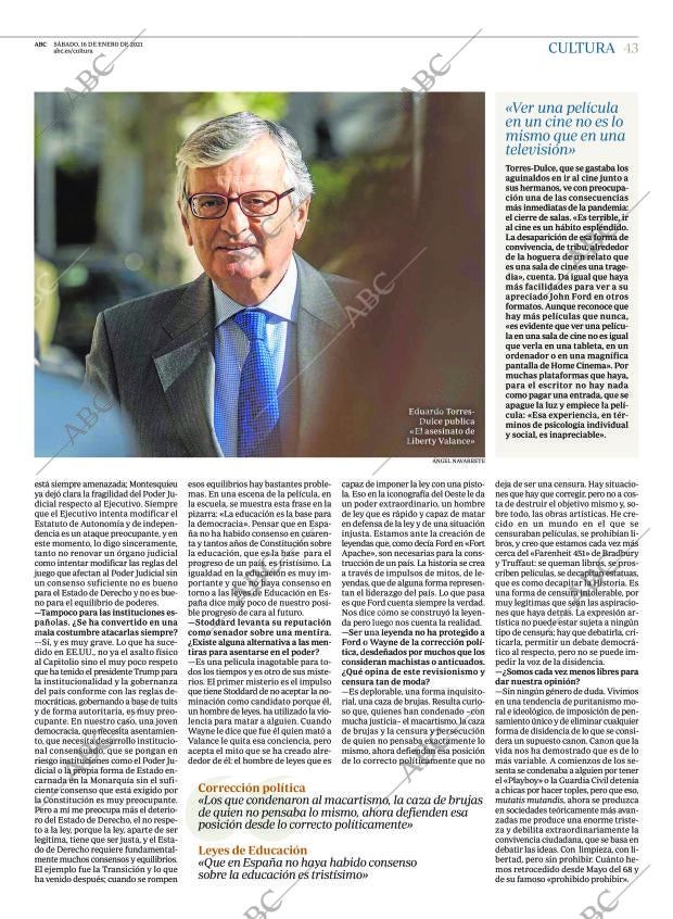 ABC MADRID 16-01-2021 página 43