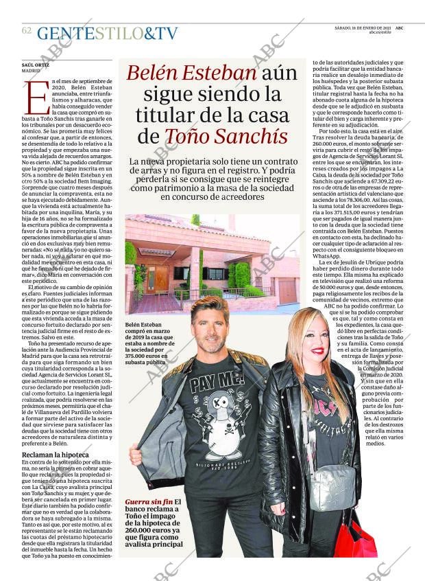 ABC MADRID 16-01-2021 página 62