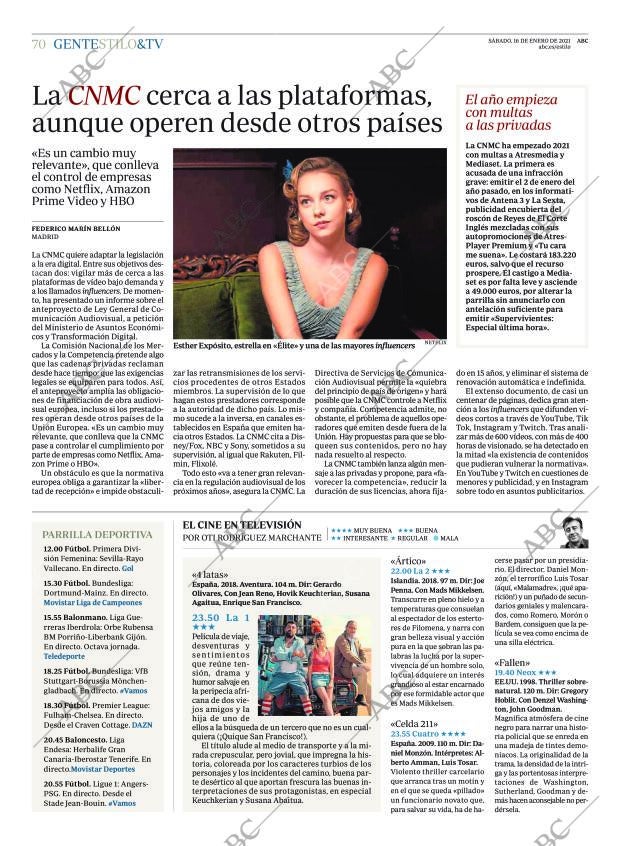 ABC MADRID 16-01-2021 página 70