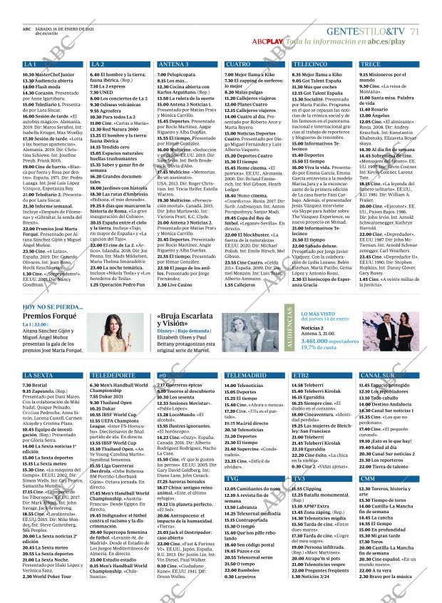 ABC MADRID 16-01-2021 página 71