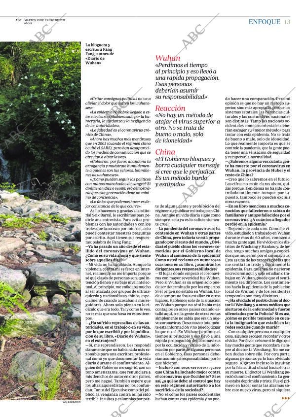 ABC CORDOBA 19-01-2021 página 13