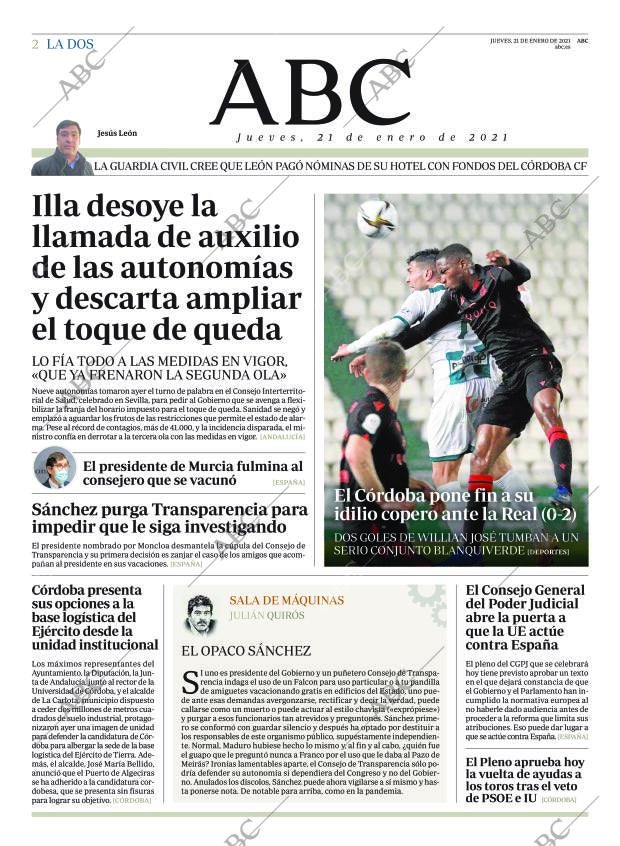 ABC CORDOBA 21-01-2021 página 2