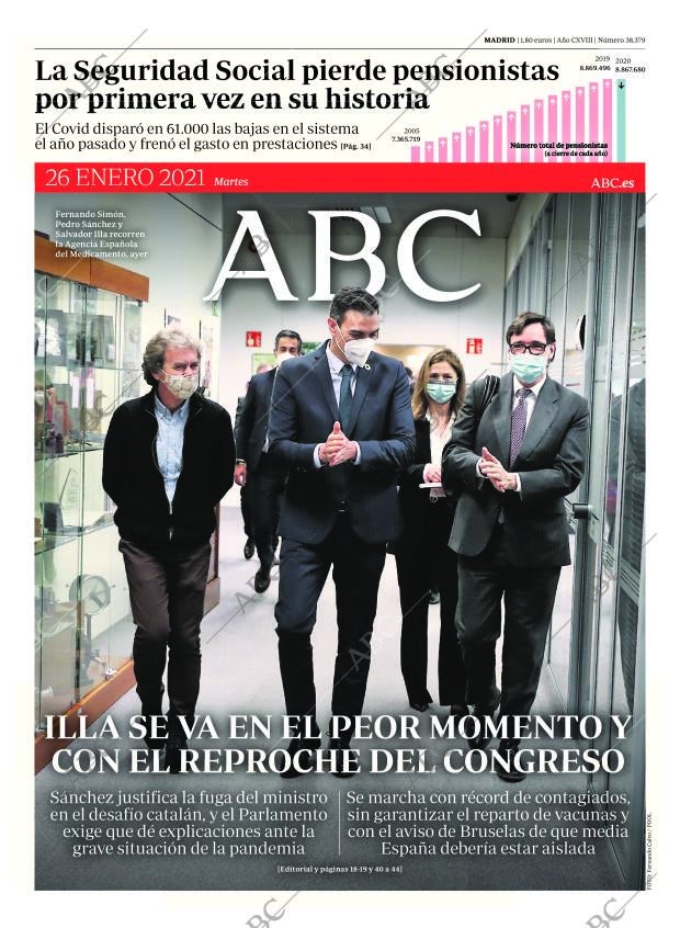 ABC MADRID 26-01-2021 página 1