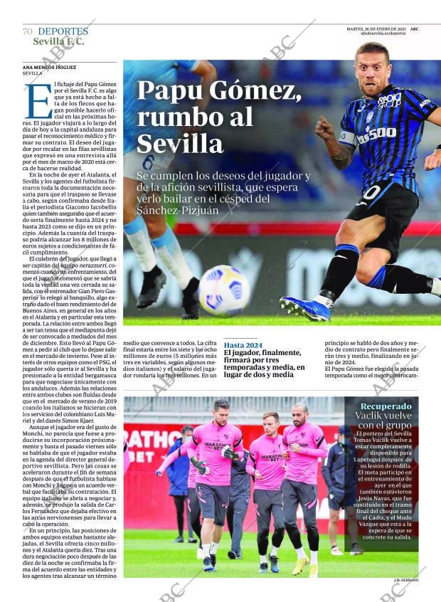 ABC SEVILLA 26-01-2021 página 70