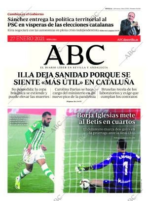 ABC SEVILLA 27-01-2021 página 1