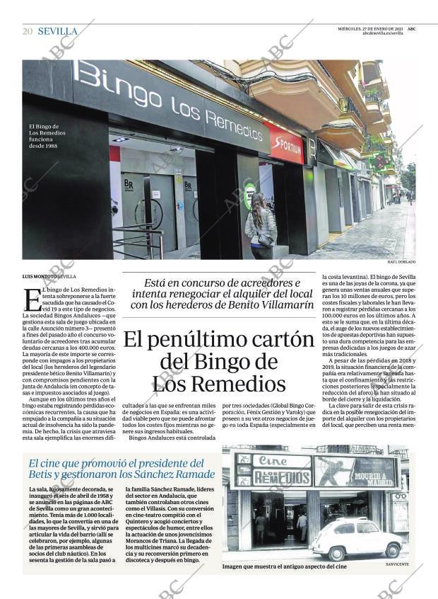 ABC SEVILLA 27-01-2021 página 20