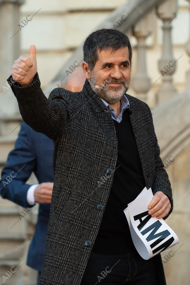 Acto de unidad de los políticos presos, Carme Forcadell, Joaquim Forn, Raúl...