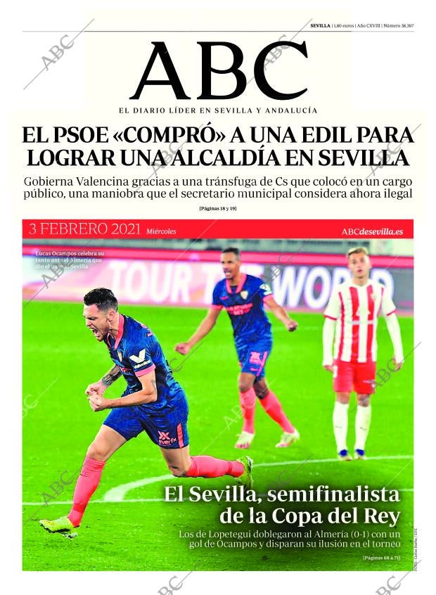 ABC SEVILLA 03-02-2021 página 1