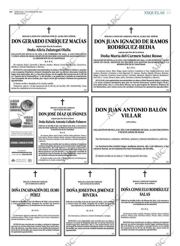 ABC SEVILLA 03-02-2021 página 67