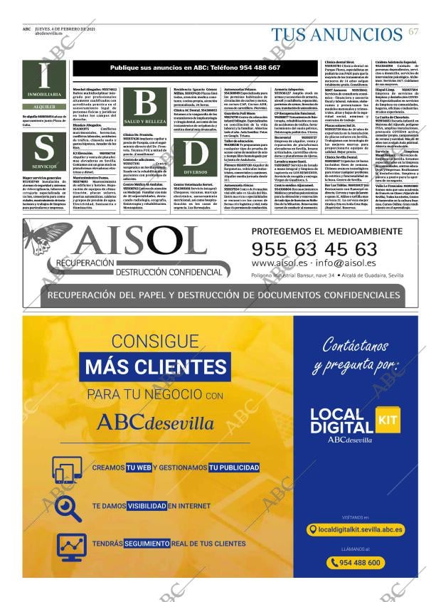 ABC SEVILLA 04-02-2021 página 67
