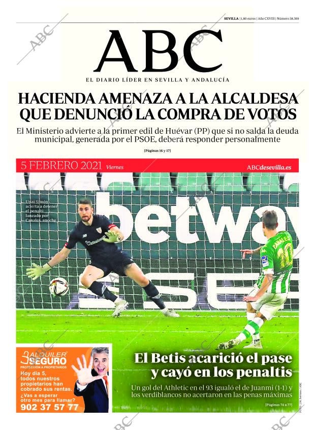 ABC SEVILLA 05-02-2021 página 1