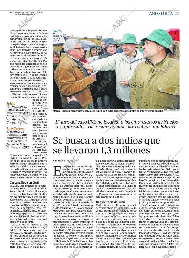 ABC SEVILLA 05-02-2021 página 33