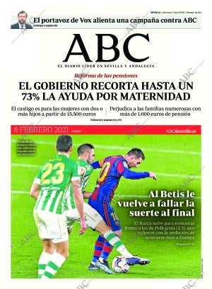 ABC SEVILLA 08-02-2021 página 1