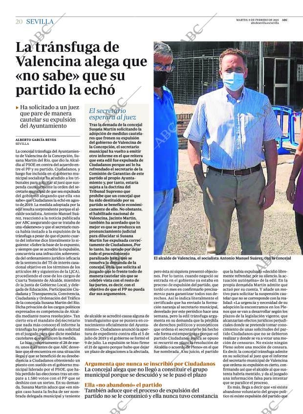 ABC SEVILLA 09-02-2021 página 20
