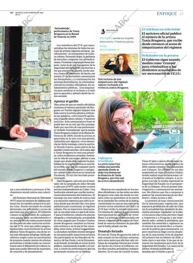 ABC MADRID 23-02-2021 página 13
