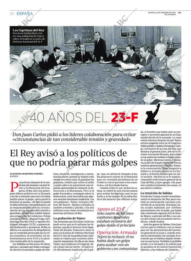ABC MADRID 23-02-2021 página 20