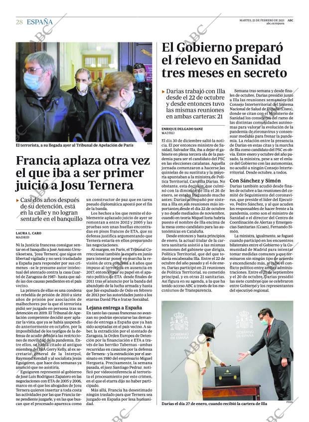 ABC MADRID 23-02-2021 página 28