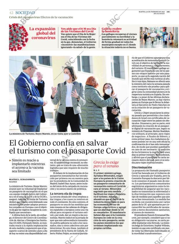 ABC MADRID 23-02-2021 página 42