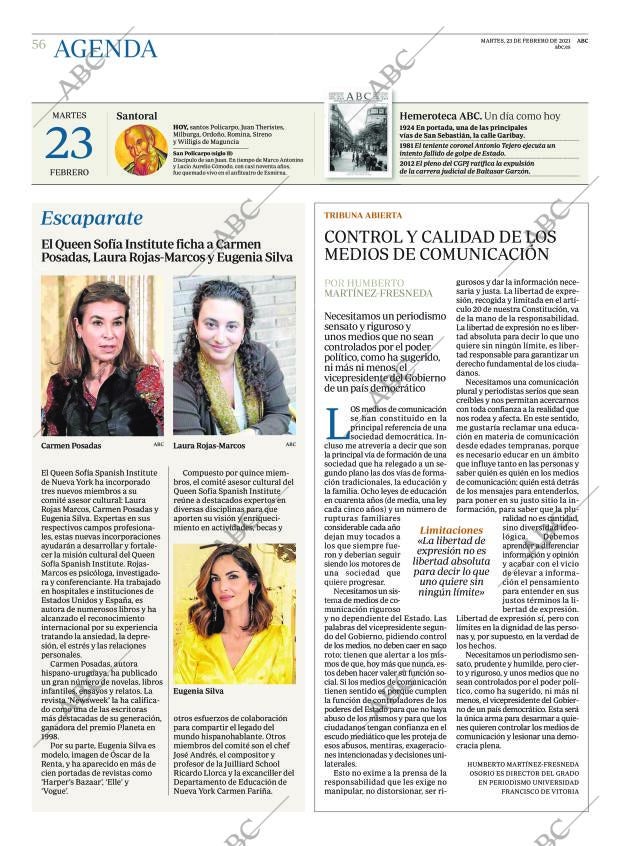 ABC MADRID 23-02-2021 página 56