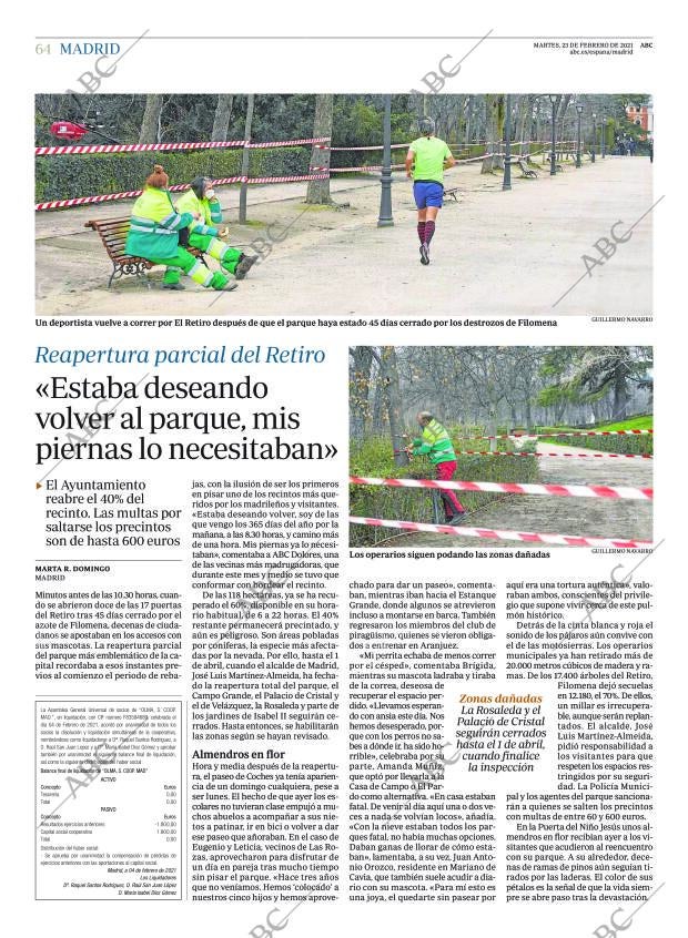 ABC MADRID 23-02-2021 página 64