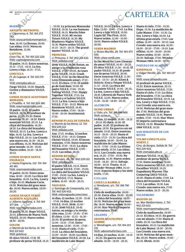 ABC MADRID 23-02-2021 página 67