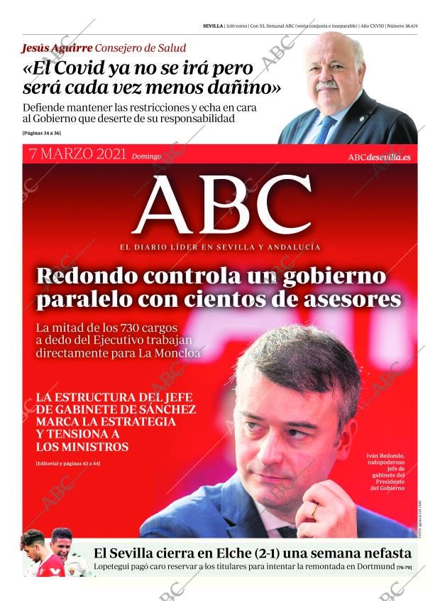 ABC SEVILLA 07-03-2021 página 1