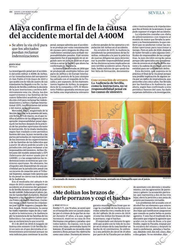 ABC SEVILLA 11-03-2021 página 39