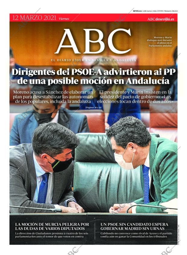 ABC SEVILLA 12-03-2021 página 1