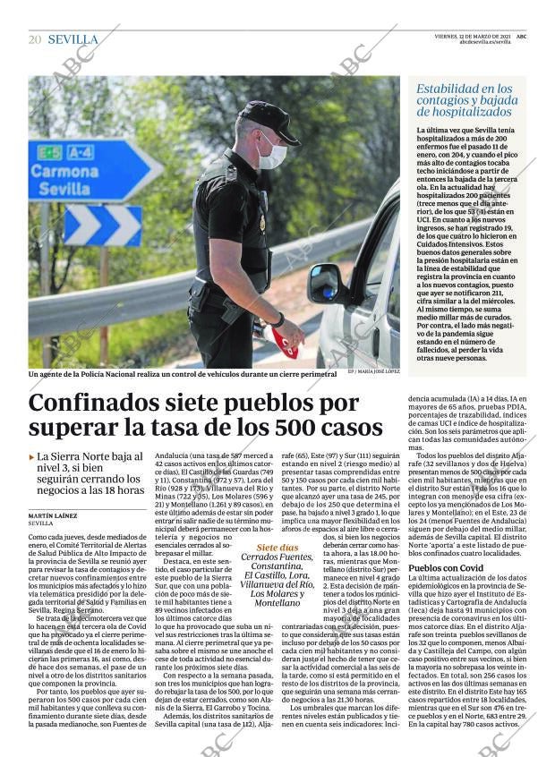 ABC SEVILLA 12-03-2021 página 20