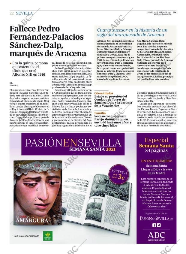 ABC SEVILLA 15-03-2021 página 22