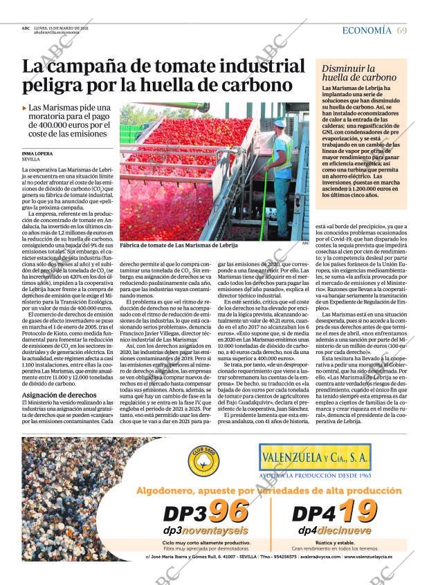 ABC SEVILLA 15-03-2021 página 69