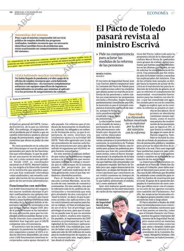 ABC SEVILLA 17-03-2021 página 47