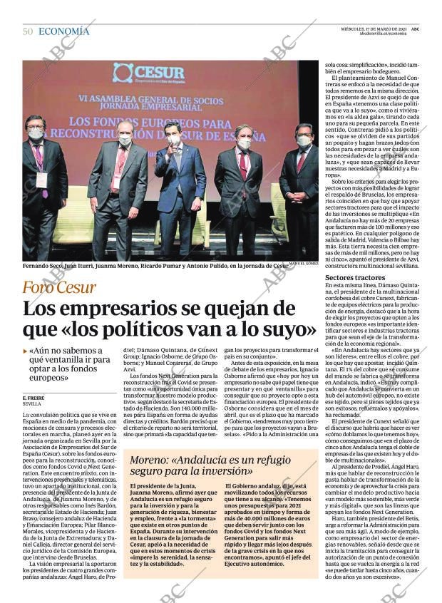 ABC SEVILLA 17-03-2021 página 50