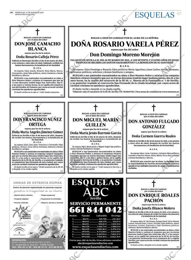 ABC SEVILLA 17-03-2021 página 67