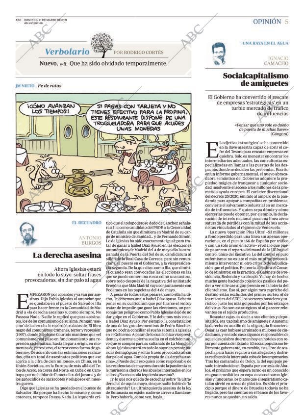 ABC MADRID 21-03-2021 página 5