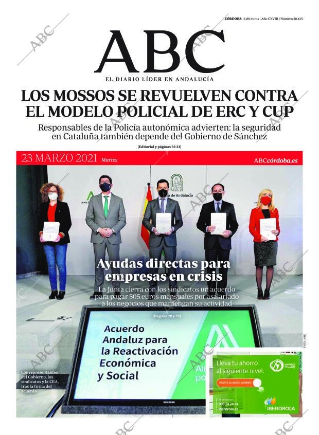 ABC CORDOBA 23-03-2021 página 1