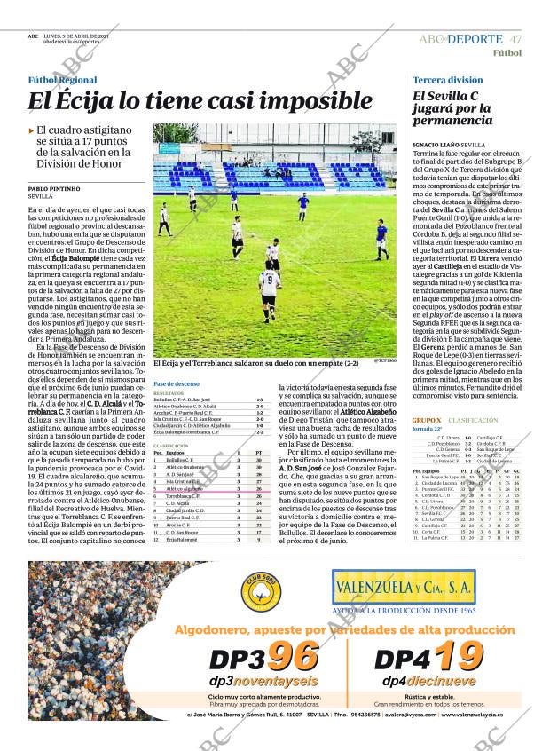 ABC SEVILLA 05-04-2021 página 47