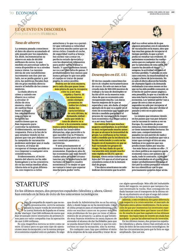 ABC SEVILLA 05-04-2021 página 70